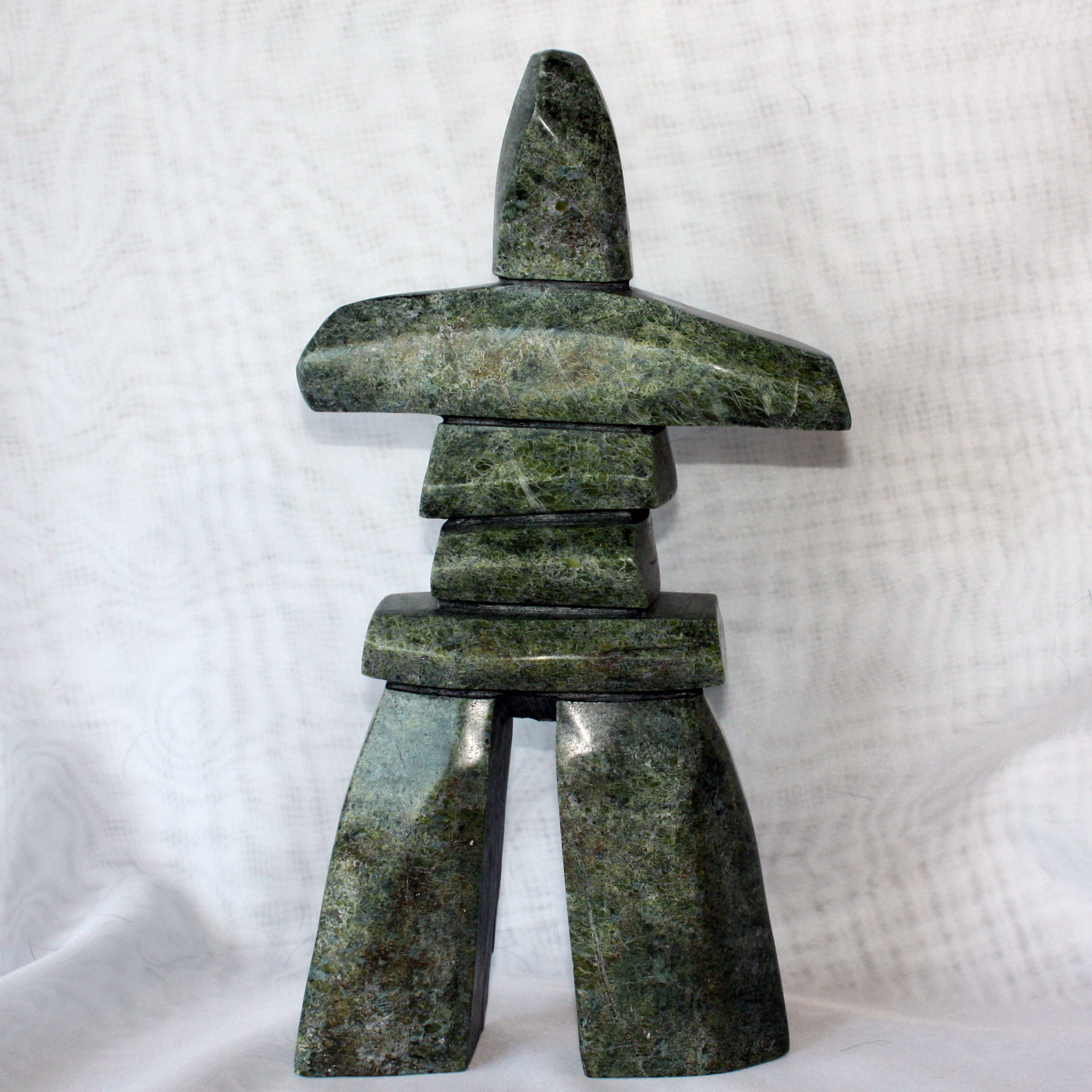 Inukshuk Pitseolak Koperqualuk 12"Tall Sold GTA Inuit Art