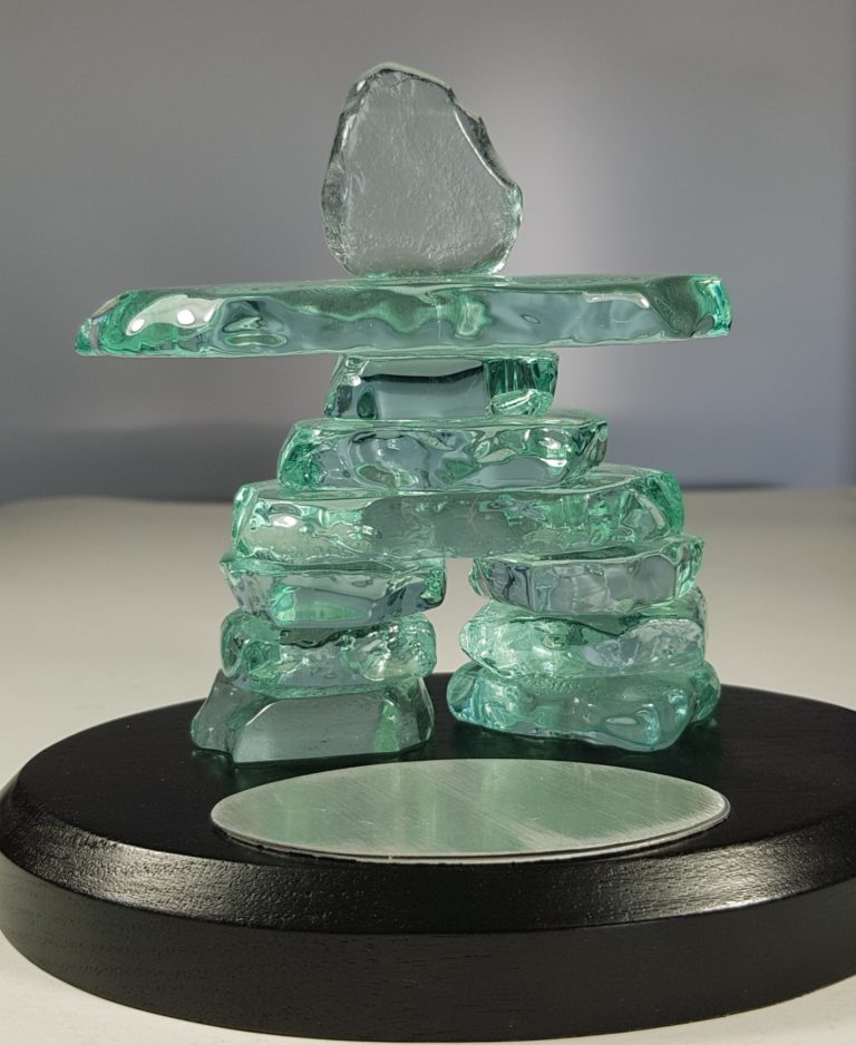 Glass Inukshuks Conference Gift Toronto GTAGTA Inuit Art