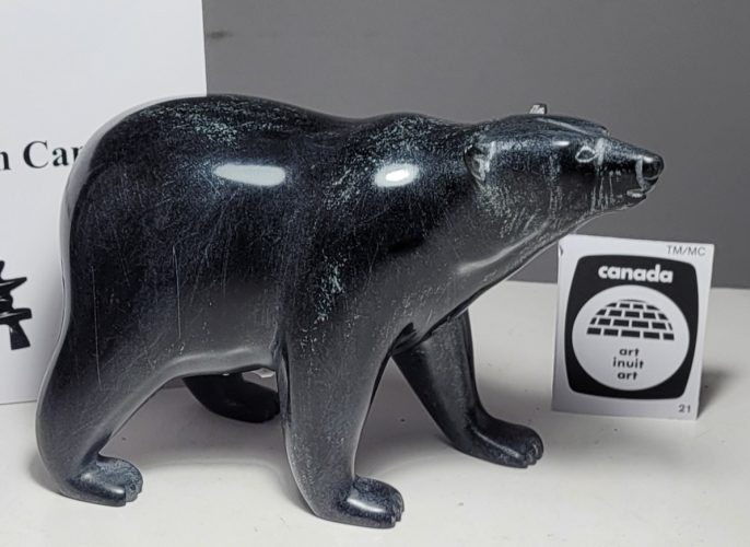 $1,275 - Walking Bear - Tim Pee -  6" W - #965