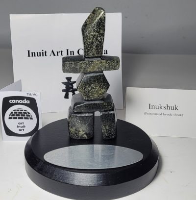 $239 - 4" Inukshuk in base with engraving